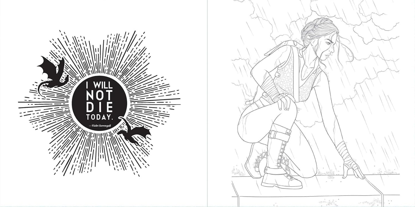 Fourth Wing: The Official Coloring Book