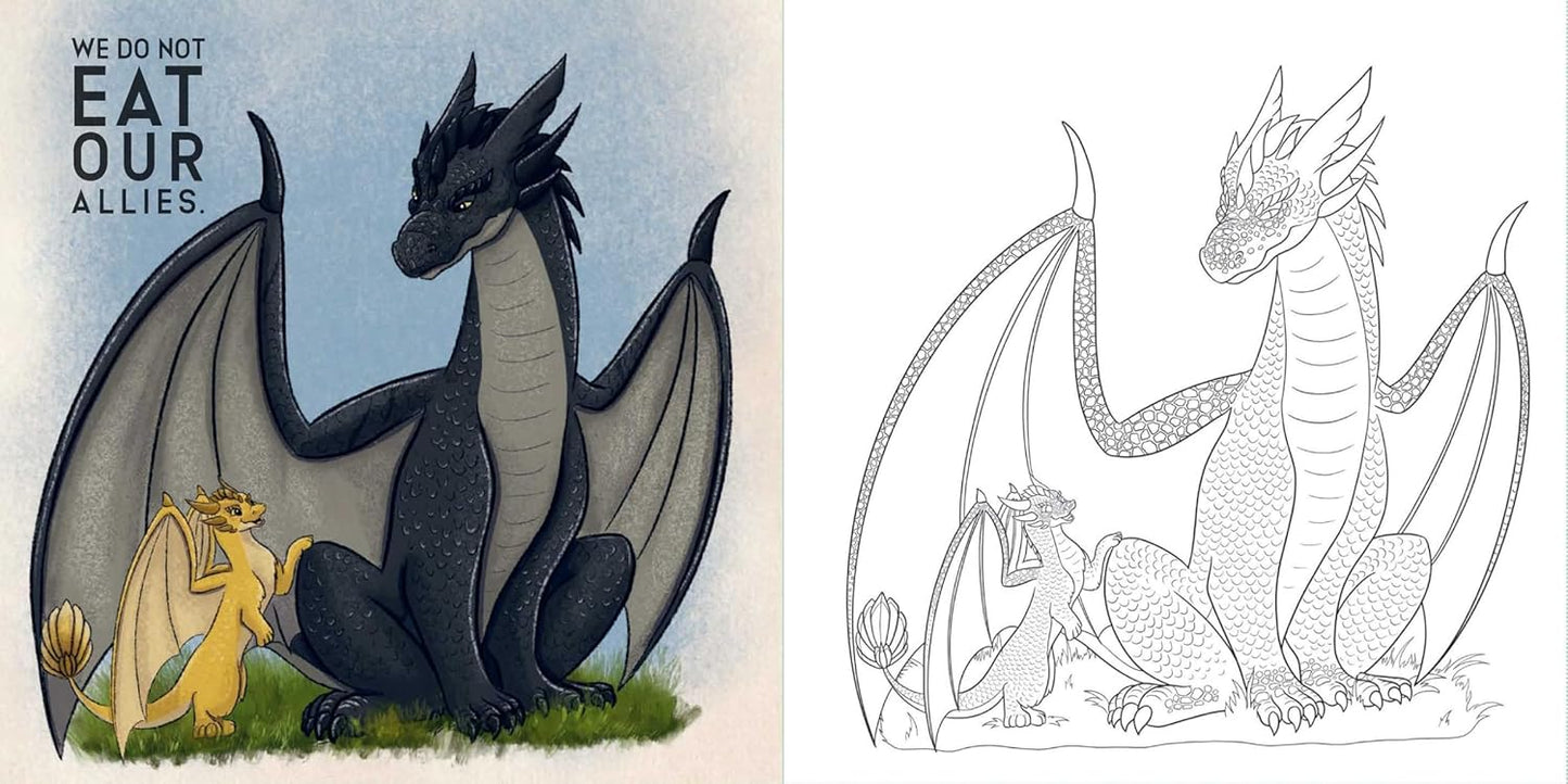 Fourth Wing: The Official Coloring Book